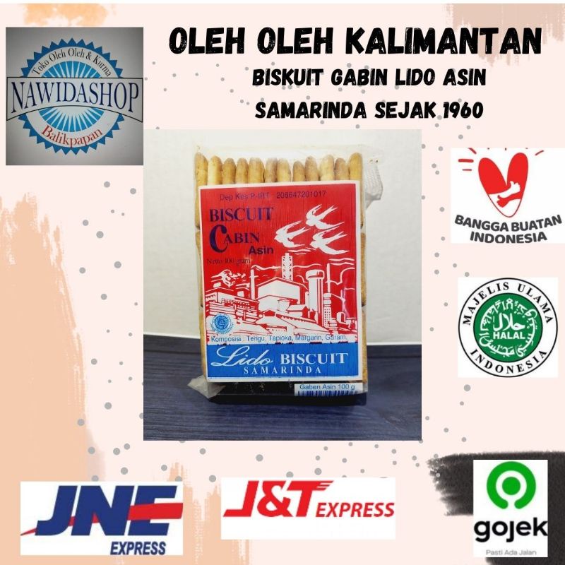 Gabin Lido Crackers rasa Susu Asin Biskuit Enak Renyah Oleh Oleh Khas Samarinda Kalimantan Balikpapa