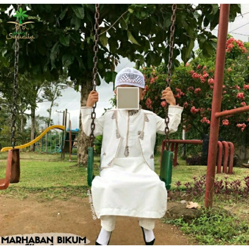 Jubah rompi Import saudi Anak/ Jubah Aqiqah / Gamis Anak import SAUDI