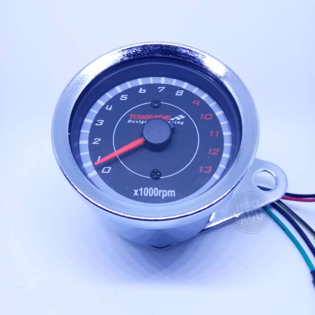 SPEEDOMETER RMP LED BULAT CROME MOTOR UNIVERSAL