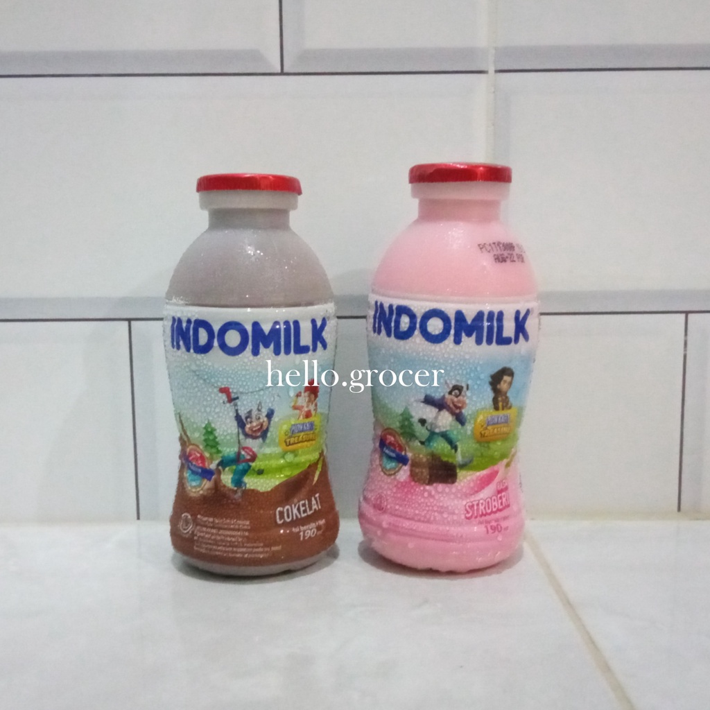 

Susu Indomilk UHT Milk Chocolate Strawberry 190 ml [BOTOL]