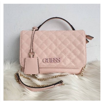 Tas Gue3sss Wanita Slempang Rantai Guesss illana Quilted #66852