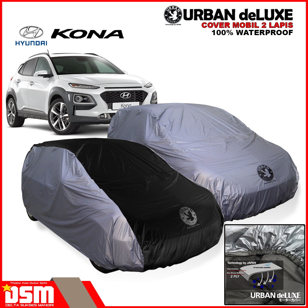 Urban Deluxe Cover Mobil 2 Lapis Hyundai Kona / 100% Waterproof Dan Anti Gores