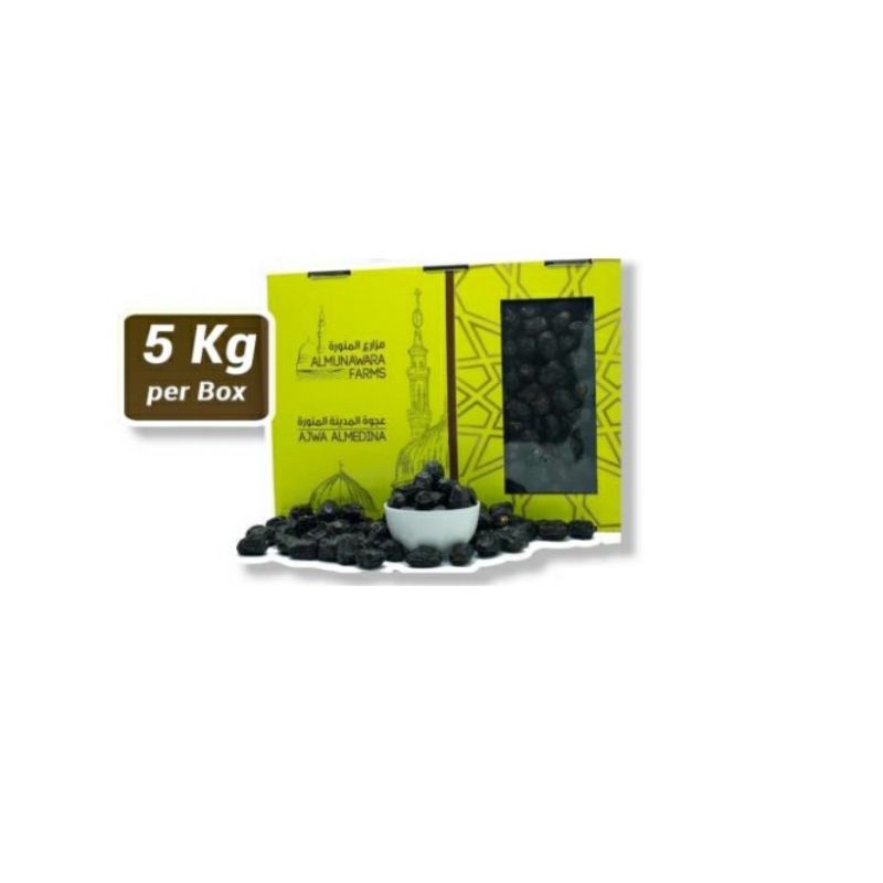 

Kurma Ajwa Al Munawara Farms 5Kg/Dus