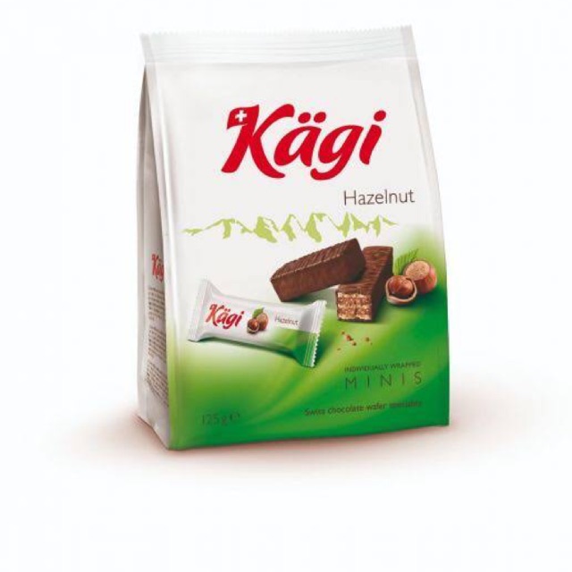 

KAGI HAZELNUT MINIS SWISS CHOCOLATE WAFER