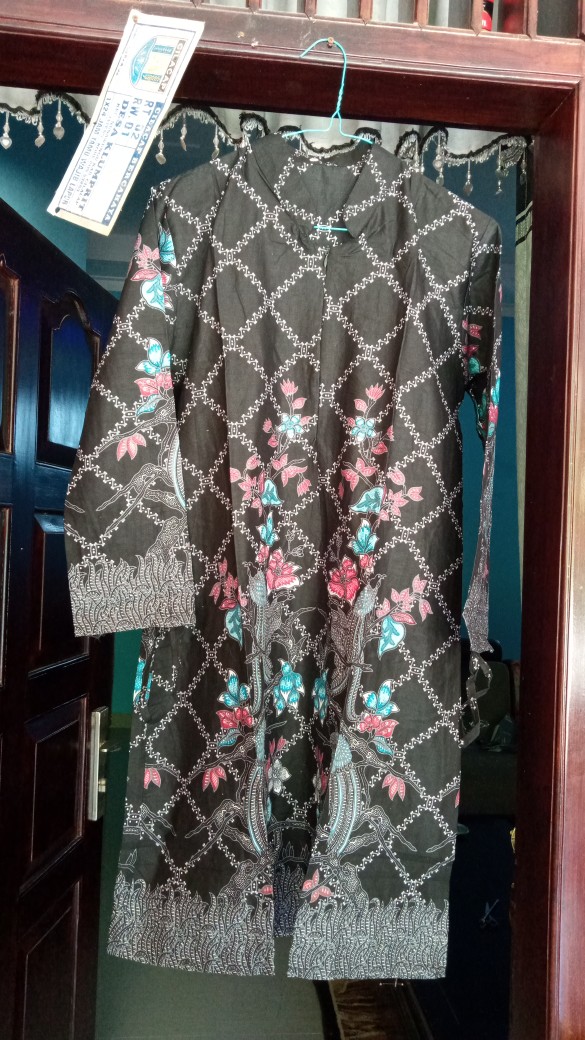 Batik Couple Keluarga Sania Ruffle Ori Ndoro Jowi Dnt Motif  Jaring& Bunga Termurah Shopee