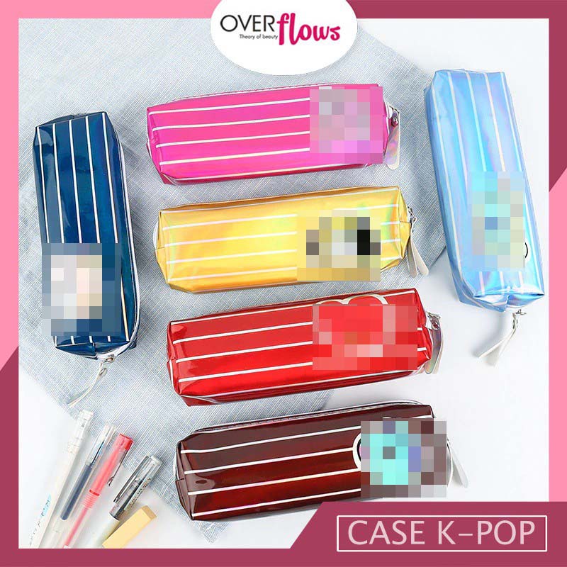 OVERFLOWS.ID Pencil Case Pouch Tempat Tepak pensil  Army Kpop lucu