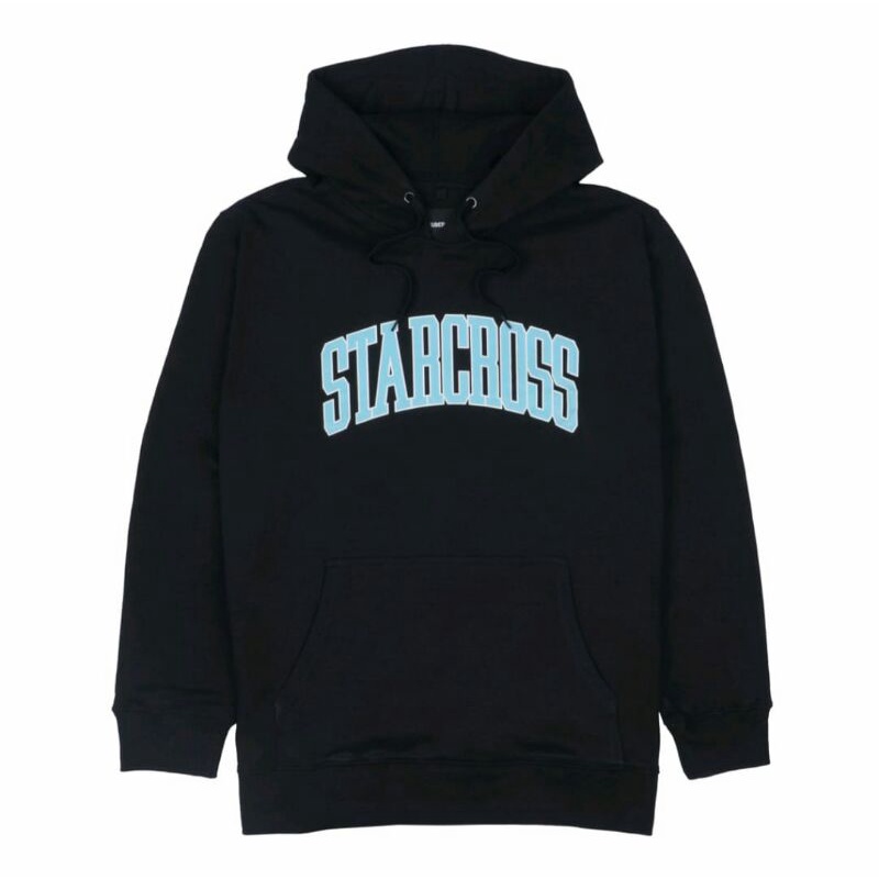 Starcross Pullofer Hoodie Black-Blue Logo