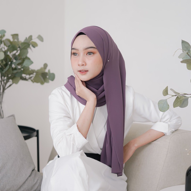 ZAKEEYA SHAWL PASHMINA DIAMOND ITALIANO IMPORT / DIAMOND DOLL PREMIUM by Ciloutfit-Orchid