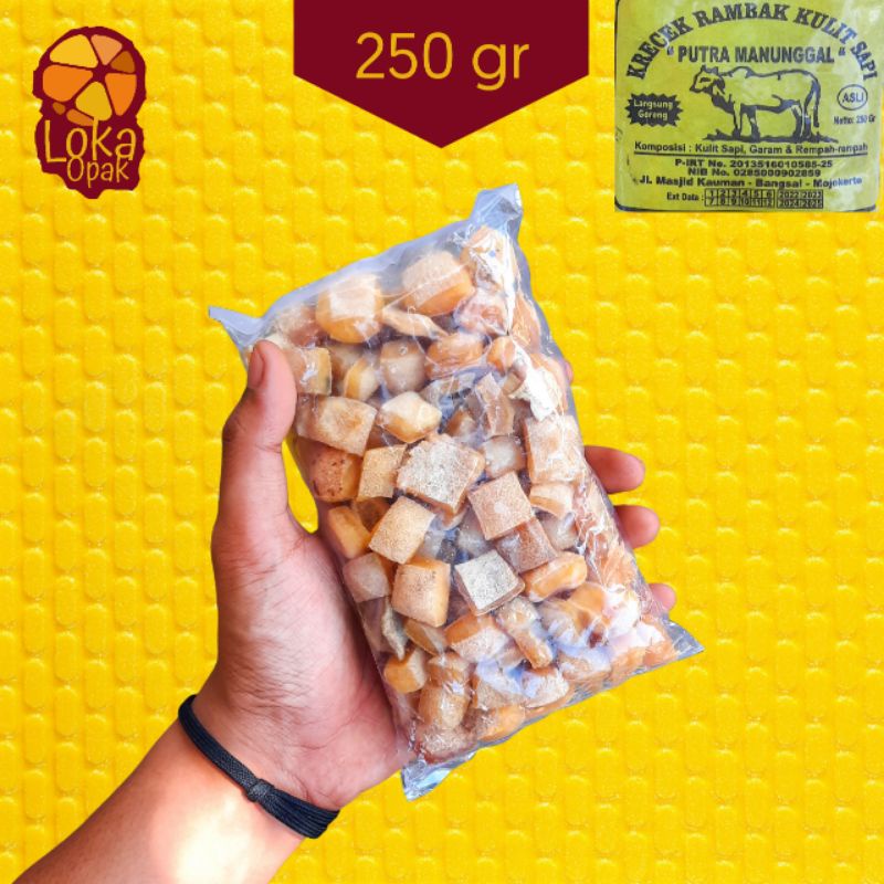 

Rambak Krecek Kulit Sapi Kemasan Ekonomis Kualitas Super