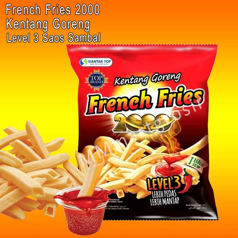 French Fries 2000/Snack Kentang/Kentang Goreng Saos Sambal/Level 3 60g