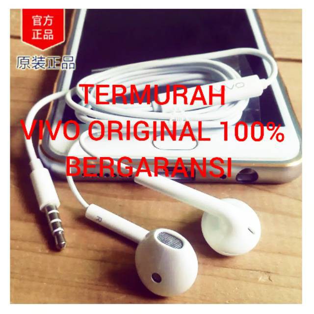 HEADSET ORIGINAL VIVO  Copotan in ear headphones earphone headset ori