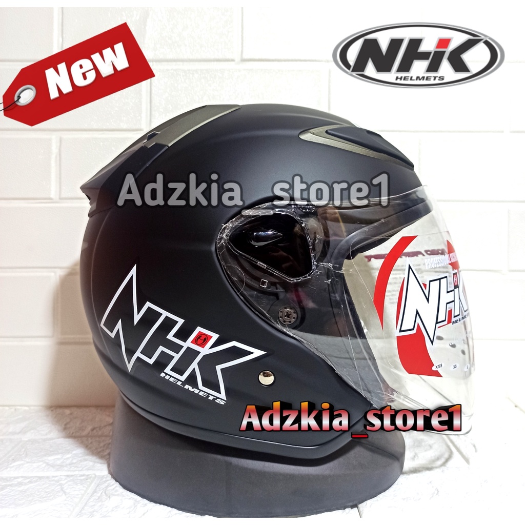 HELM NHK R6 SOLID HITAM DOFF