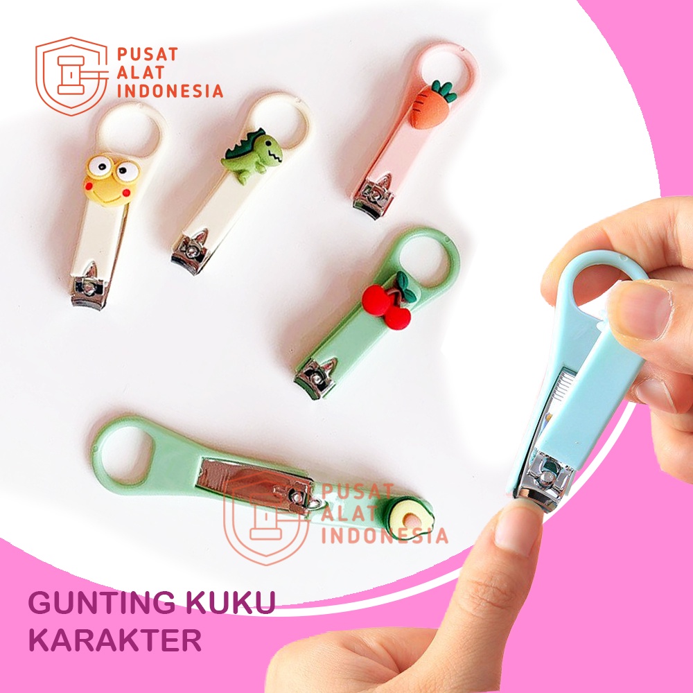 GUNTING KUKU KARAKTER MOTIF LUCU NAIL CLIPPER MINI ANAK DEWASA TAJAM ALAT PEMOTONG KUKU WARNA WARNI MURAH AESTHETIC