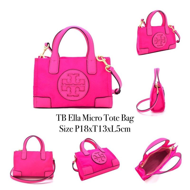 Tory Burch Mini Ella Tote Bag Pink