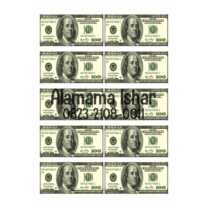 

Edible Image Wafer Paper Ready To Print Dollar TERLARIS TERPERCAYA ORIGINAL