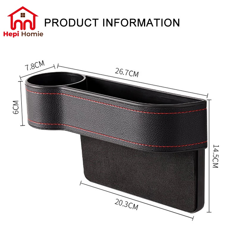 [HH] CAR SEAT GAP ORGANIZER CUP HOLDER / TEMPAT PENYIMPANAN SAMPING JOK MOBIL KANAN KIRI