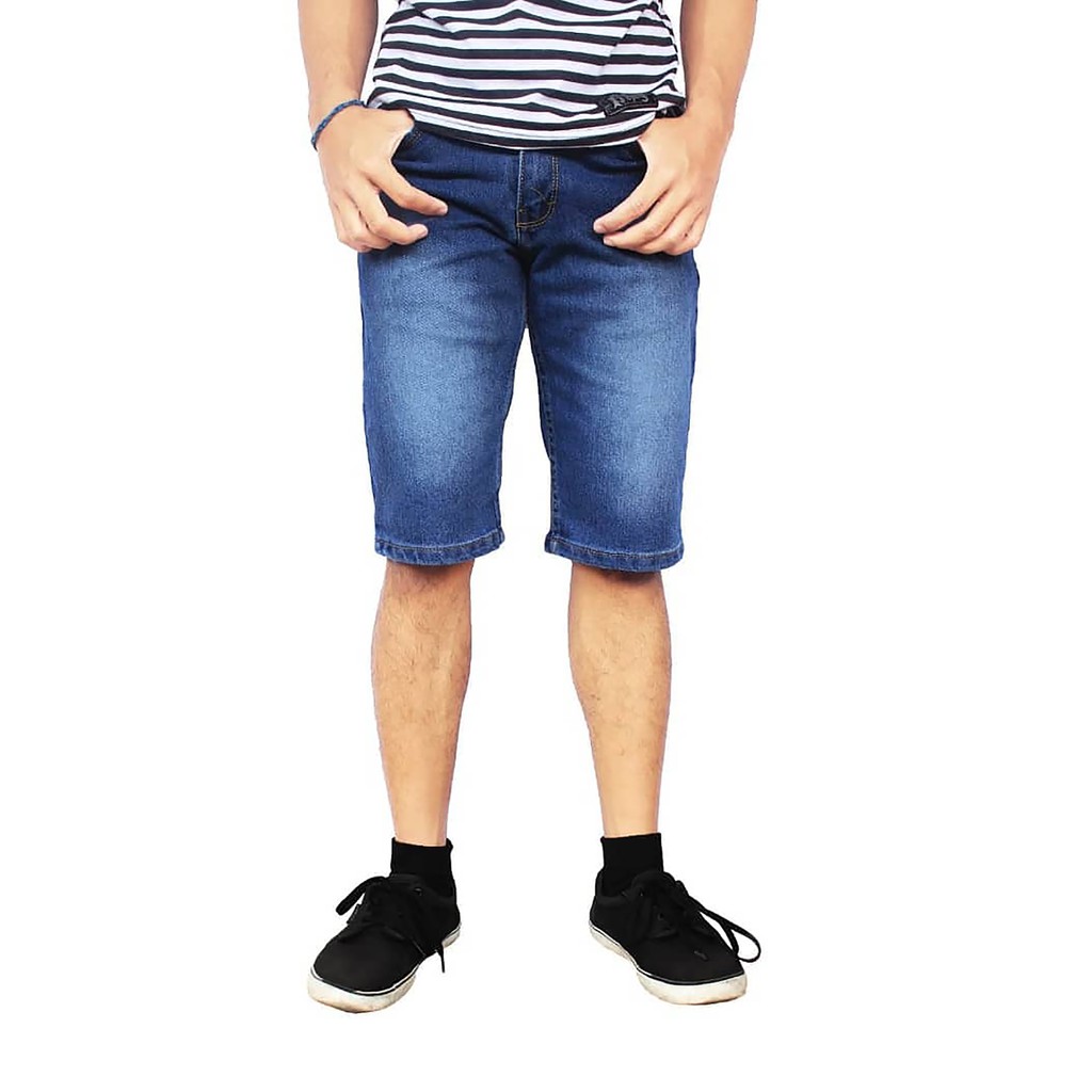 Celana Pendek Jeans Pria Model Pensil Pria 27 - 42