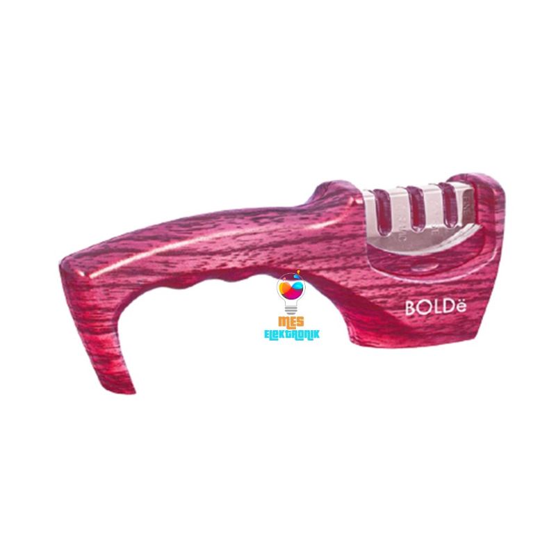 Bolde Knife Sharpener / Pengasah Pisau 3 Fungsi Pink