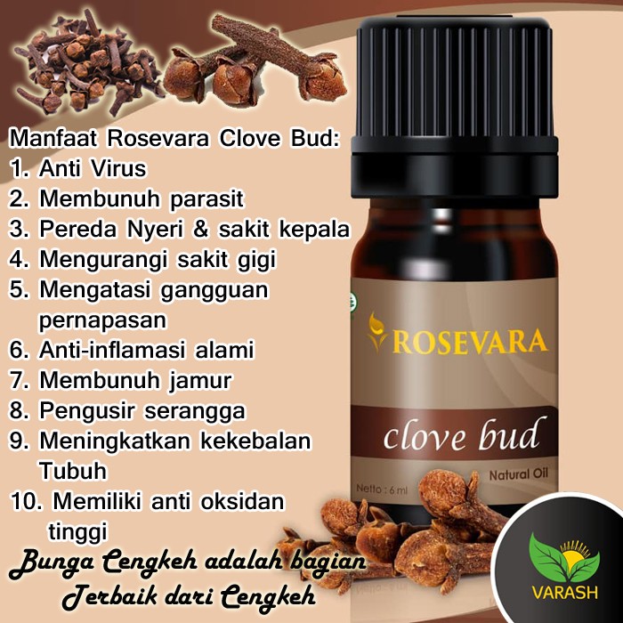 Essential Oil Clove Bud 6ml Minyak Cengkeh Antimikroba Antijamur Antiseptik Antivirus Serta Afrodisi Indonesia