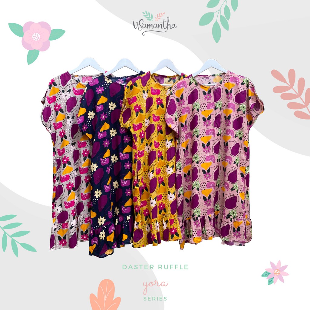 

vSamantha - Daster Viral Ruffle Rayon Busui Motif III