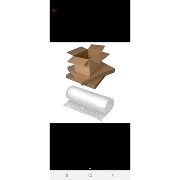 

ekstra bubble wrap dan kardus