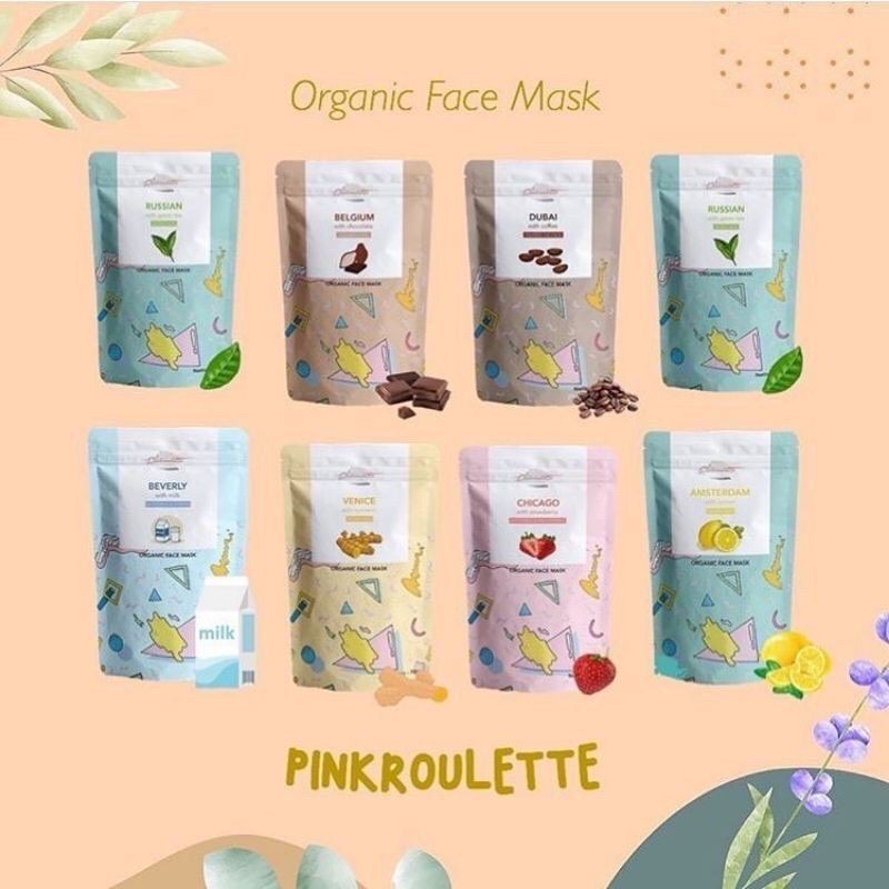 PINKROULETTE ORGANIC FACEMASK / MASKER ORGANIK BY PINKROULETTE