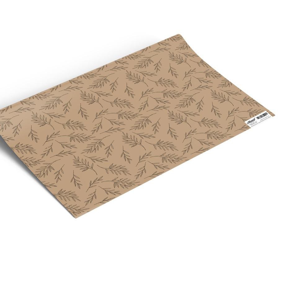 

New Kertas Kado Harvest / Wrapping Paper Brown Craft - Leaves