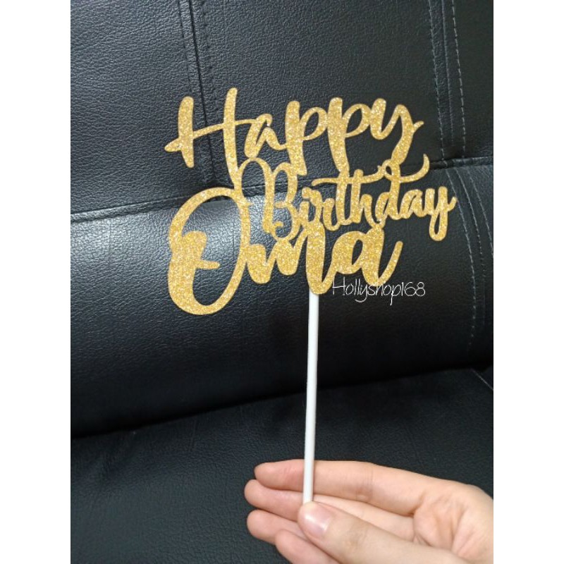 Cake Topper /toper kue ulang tahun/ hiasan kue