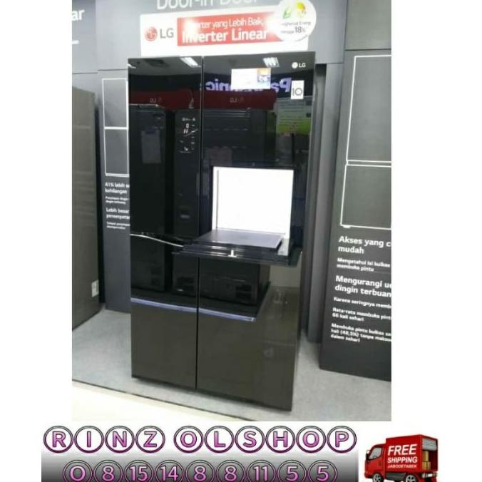 KULKAS SIDE BY SIDE LG GC-C247UGUV KULKAS INVERTER LINEAR Termurah