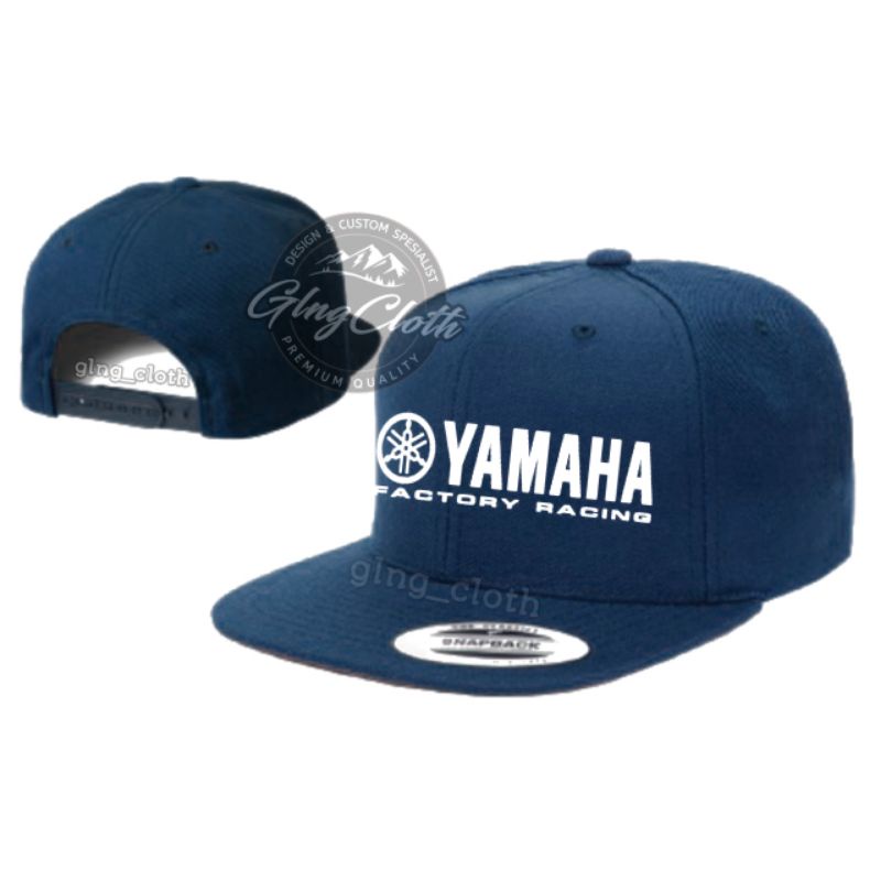 Topi Yamaha Factory Racing Snapback - Topi Pria/Racing/Hiphop/Snapback Yamaha Factory Racing
