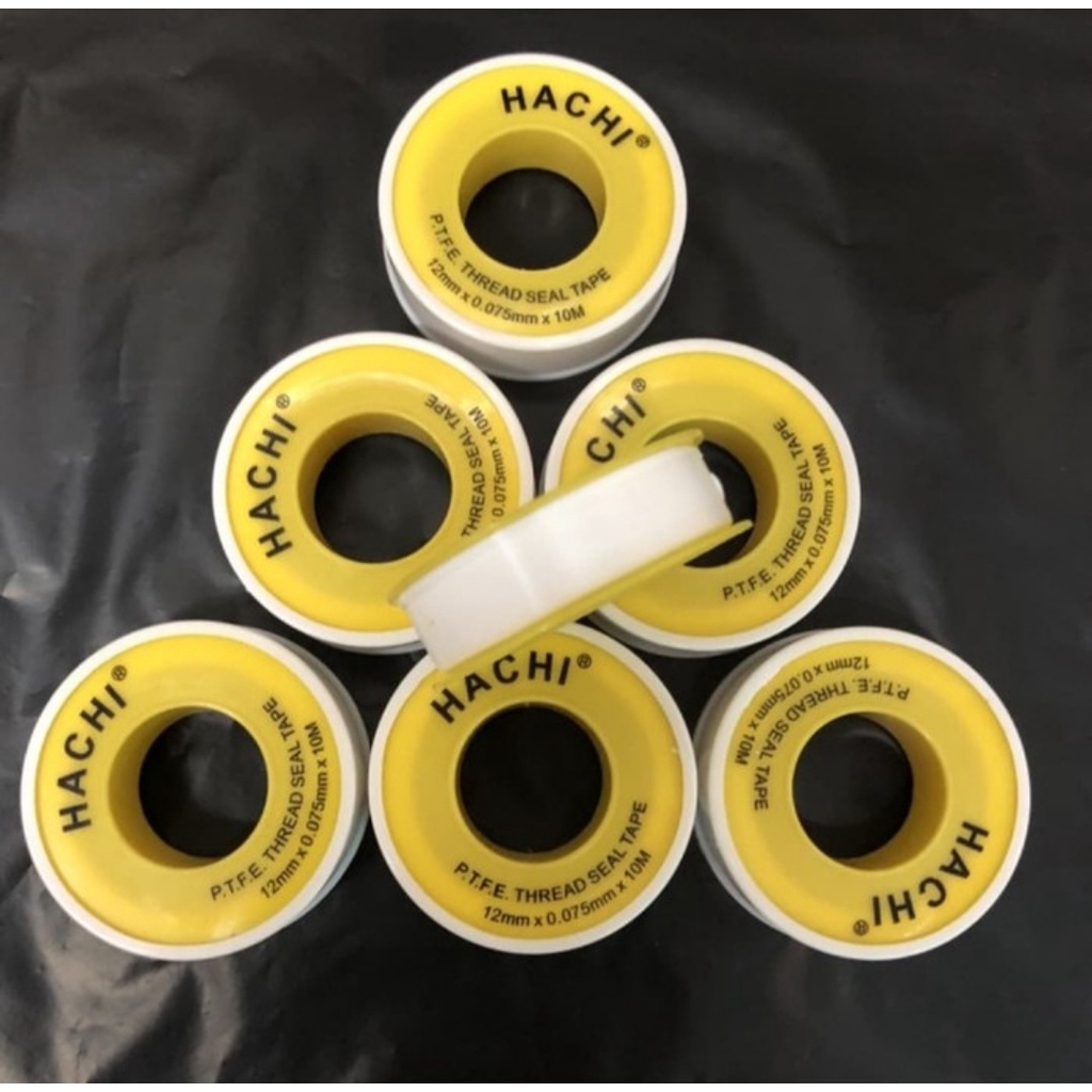 Seal Tape Hachi Siltip Selotip Isolasi Keran Pipa PVC