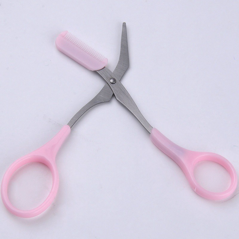 Sisir Alis + Gunting Alis Warna Pink