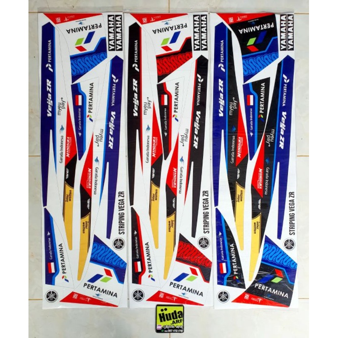 striping vega ZR variasi motif mandalika