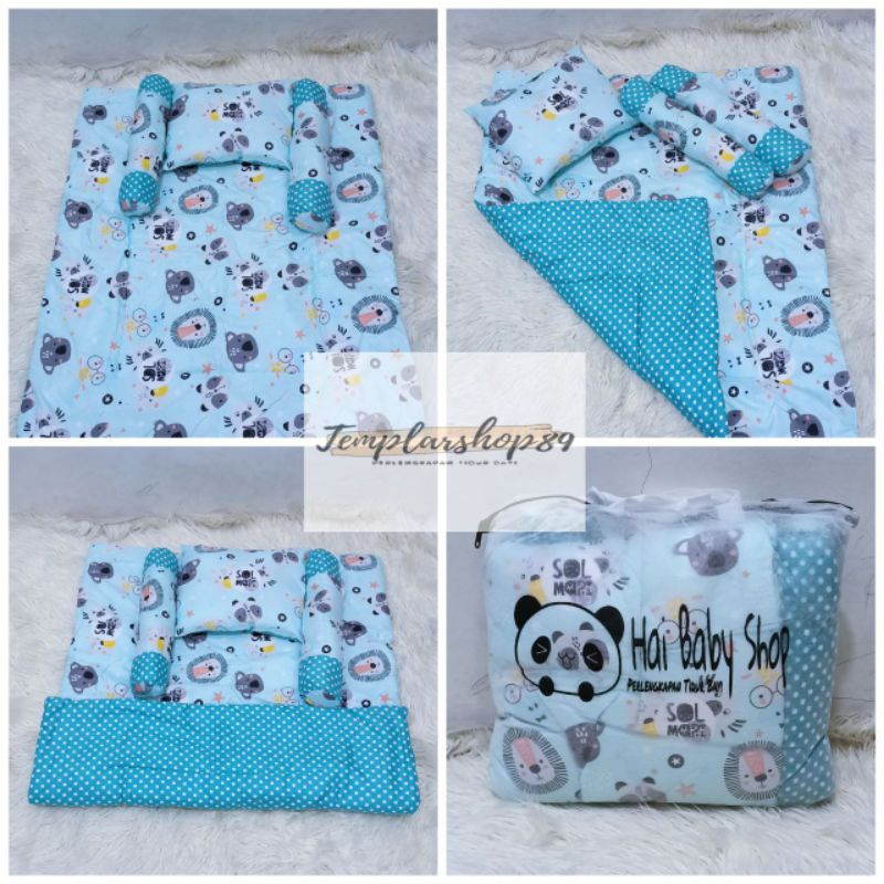 Bedding Set Bayi Bedcover Selimut Bayi Hangat Baru Lahir Free bantal guling dan Tas Cantik