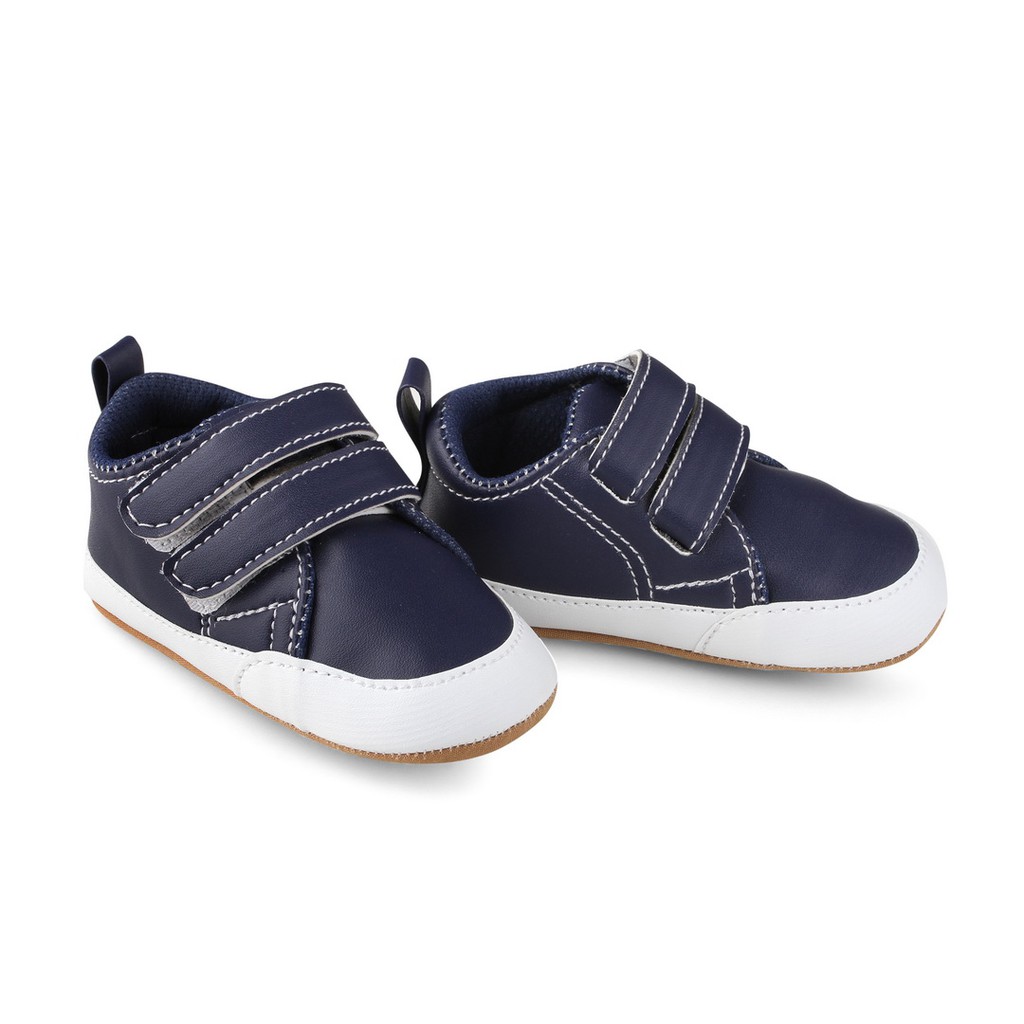 baby shoes new born unisex navy PWPM