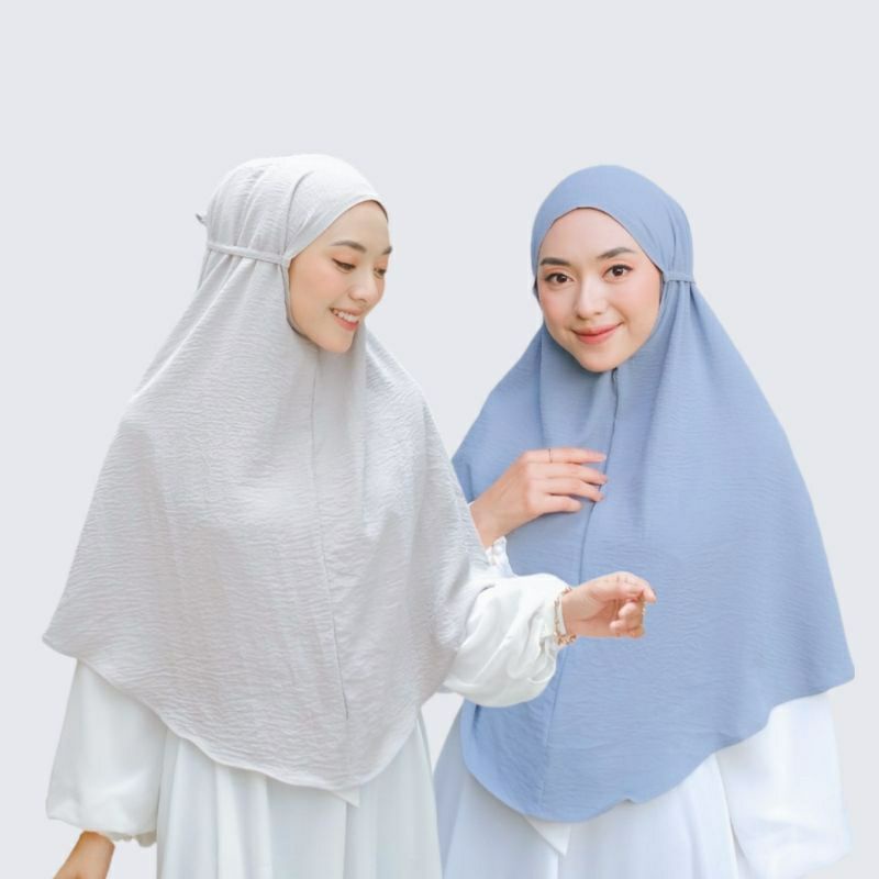 Jilbab Bergo Crinkle Airflow | Bergo Maryam Crinkle Jumbo