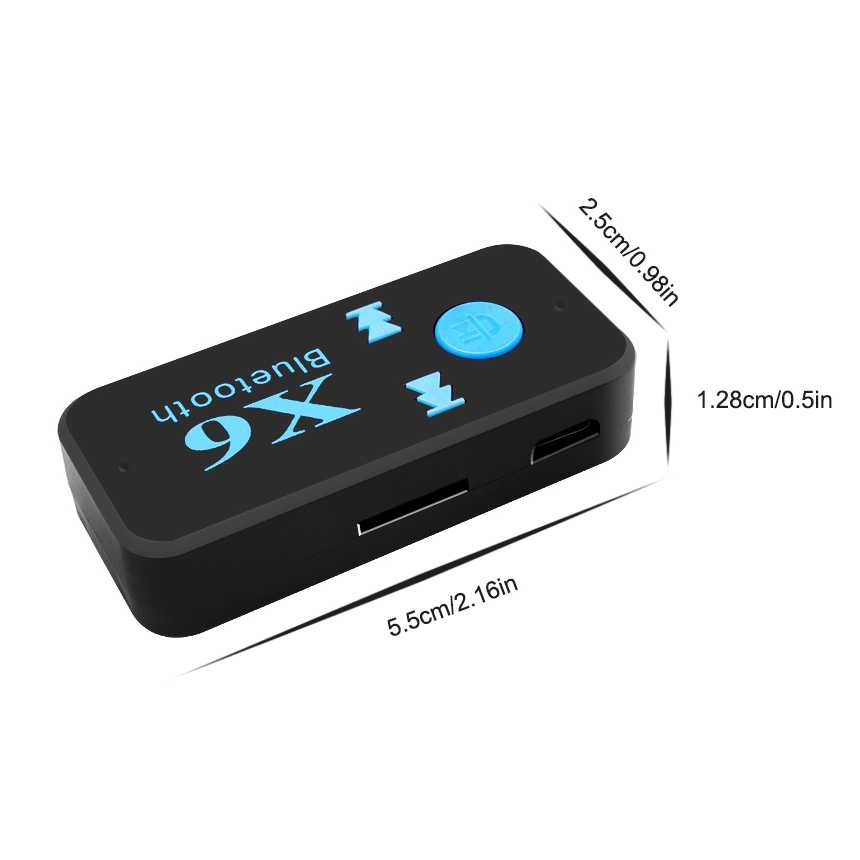 Bluetooth Aux Audio BT Receiver Mobil speaker ampli dll support Micro SD multi fungsi komplit- HQX6