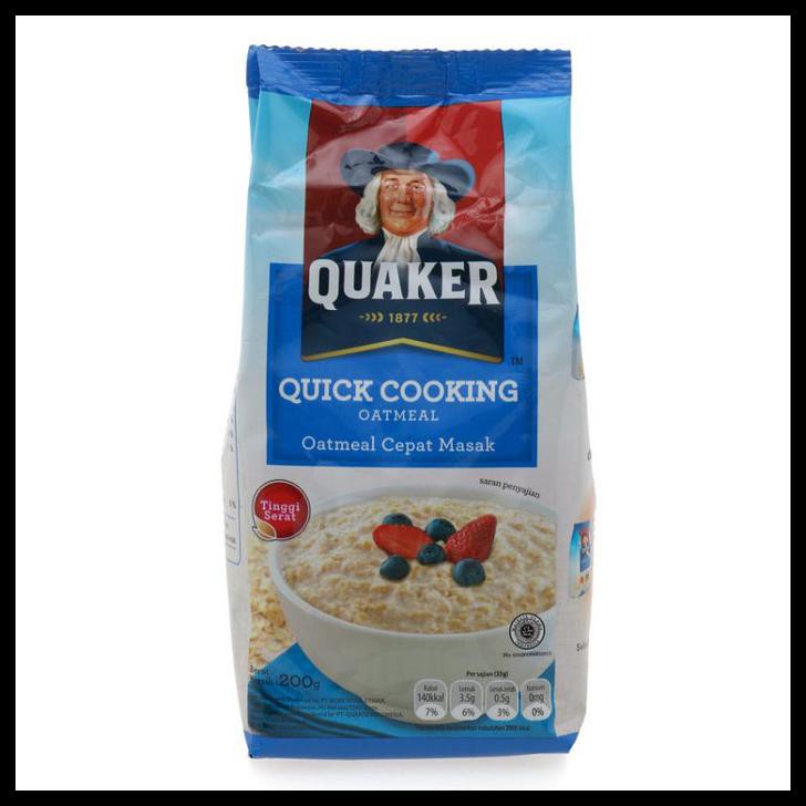 

QUAKER OATMEAL INSTANT QUICK COOKING BIRU 800 GR