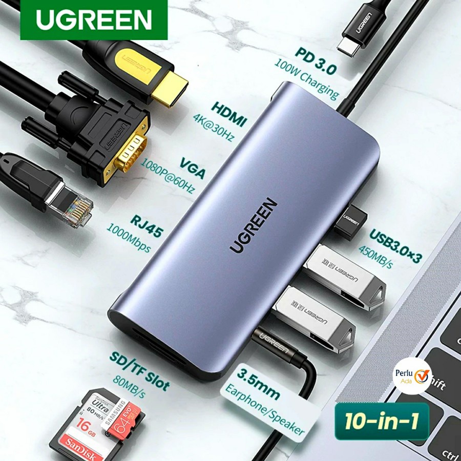 UGREEN USB C MULTIFUNCTION ADAPTER 7in1 / 10in1