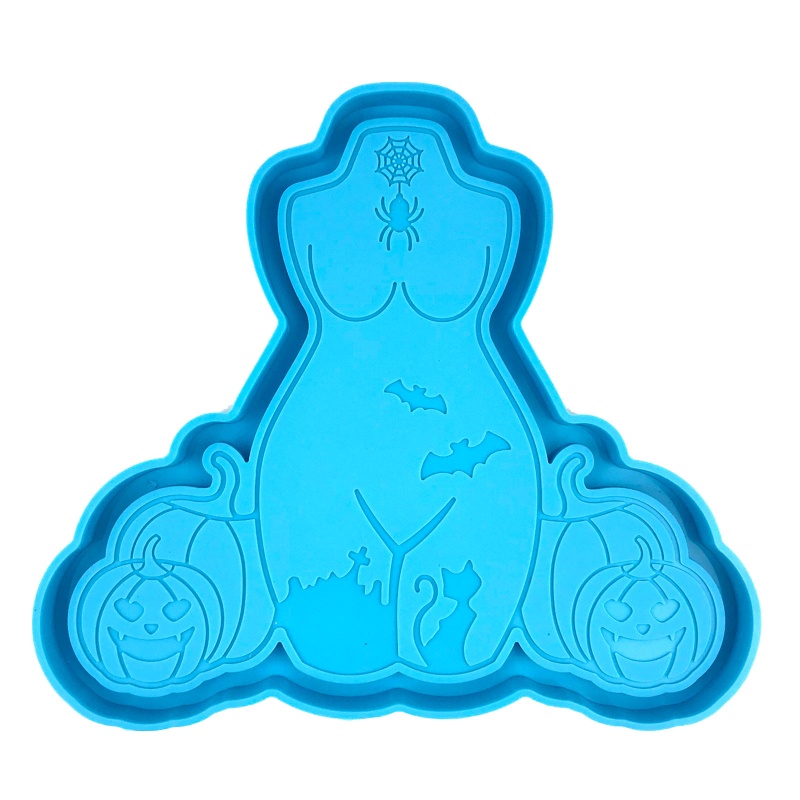 Cetakan Resin Epoksi Bahan Silikon Desain Halloween Untuk Membuat Gelas