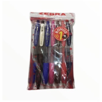 

Pulpen zebra sarasa clip set 6 + free 1pcs YS