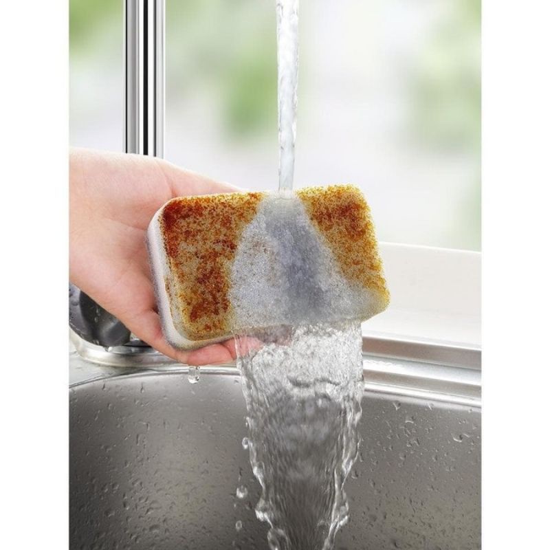 {HJ_888}SPON BUSA CUCI PIRING 2 SISI DOUBLE MAGIC DISHWASH SPONGE