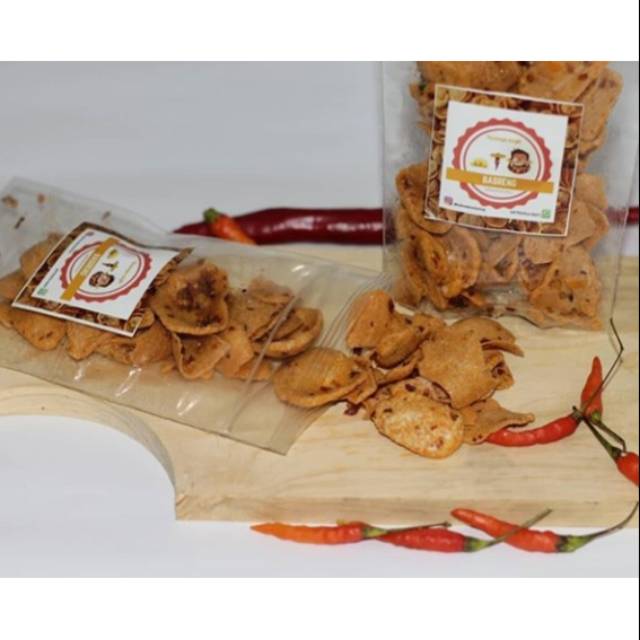 

Keripik basreng pedas