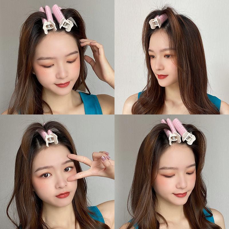 Hair Fluffy Handy Tool Air Bangs Hair Clip 2022gaya Baru Curling Tube Aksesoris Rambut Hiasan Kepala Hair Heel Fluffy Clip