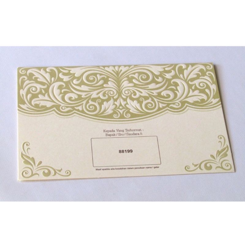 blangko kartu undangan pernikahan ERBA 88199