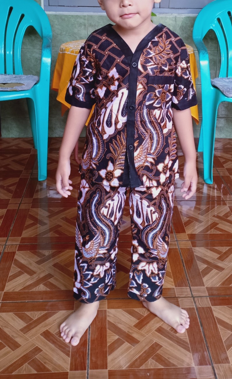 Baju Piyama  Batik Anak Bayi Balita Cewek Cowok Bahan Adem Banget Lucu Dan Kekinian
