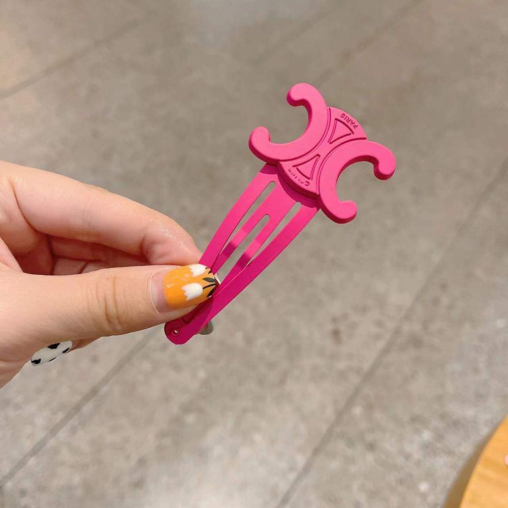 Nickolas1 Multicolour Jepit Rambut Lucu Manis Sederhana Tetes Air Hiasan Kepala Perempuan Huruf C Hiasan Kepala Matte Wanita Hair Clips