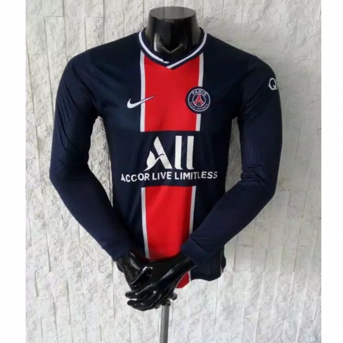 Jersey Bola GO PSG Home Lengan Panjang 2020 2021 - Longsleeve