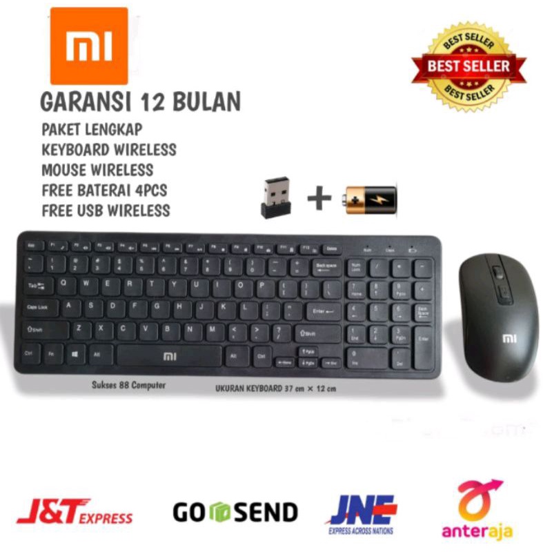 PAKET SET KEYBOARD WIRELESS + MOUSE WIRELESS XIAOMI MI GKM520