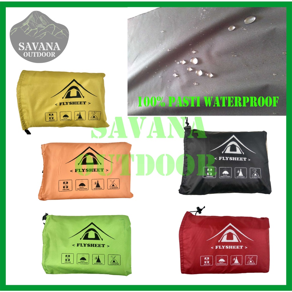 Flysheet UKURAN 3x3 Terpal Tenda Multifungsi Flysheet Outdoor Flysheet Waterproof Flysheet